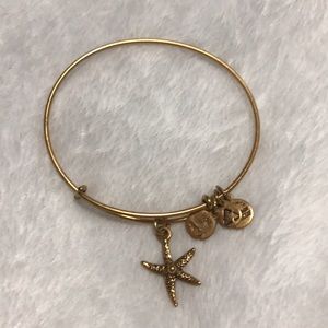 Alex and ani gold starfish bracelet